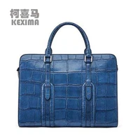 kexima gete crocodile leather business capacity multi function male briefcase fashion contracted combination lock men bag