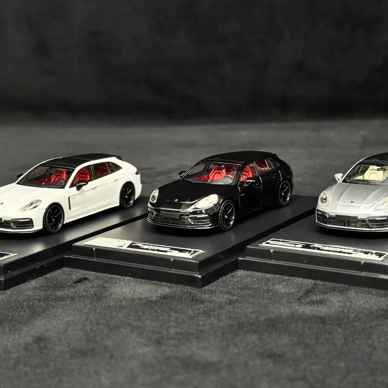 Фото Масштабная модель автомобиля RM 1:64 Porsche Panamera Shooting Brake из литого сплава, высокодетализированная, для статической демонстрации, коллекционная, идеальный подарок для хобби. №2