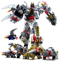 transformation tianyuan power great shura alloy transformation assembly model 6 and body robot dinosaur grimlock action figures