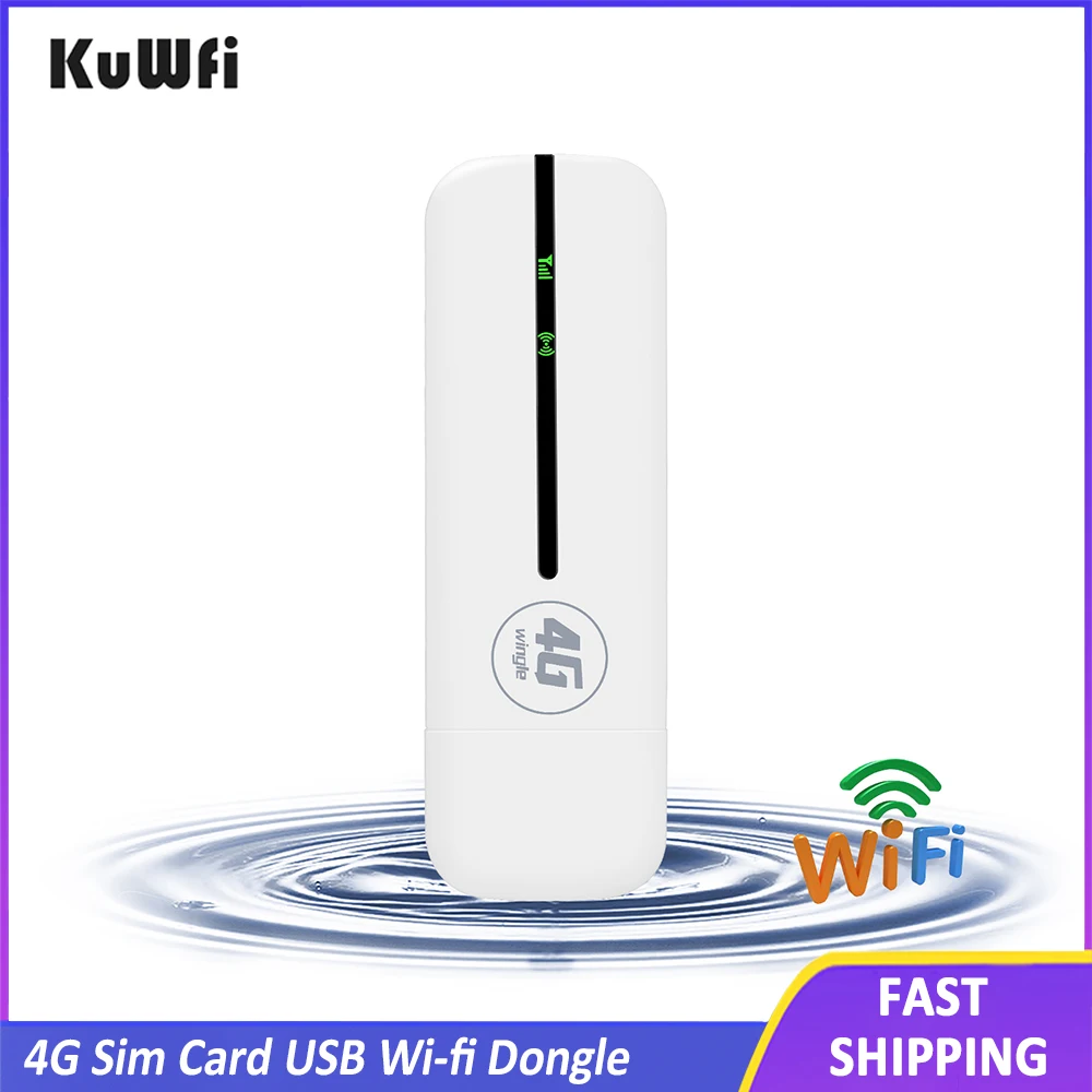 

KuWFi 4G USB WIFI Modem Unlocked Wireless Router 4G Sim Card Wi-fi Dongle Mobile Mini Hotspot/Dongle Pоутер Wi Fi FDD