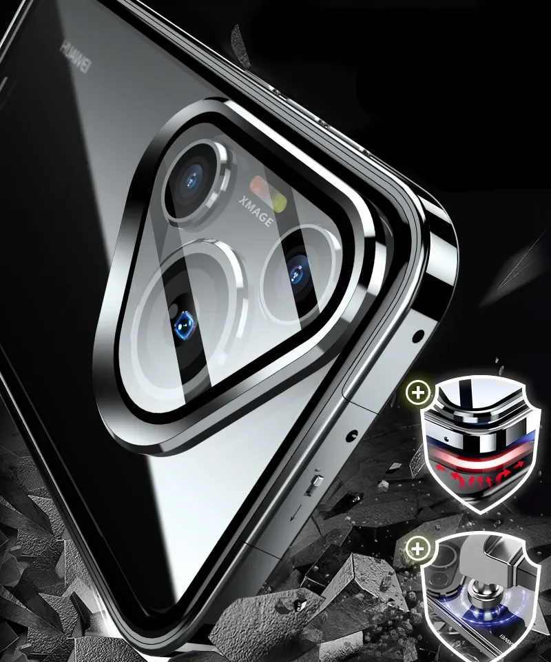 Роскошный бампер из алюминиевого сплава для Huawei Pura 70 Pro ультрапрочная рамка