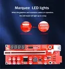 Конденсаторы TISHRIC 10, PCIE Riser V013 Pro с дисплеем температурынапряжения, Графическая карта, удлинитель кабеля для майнинга BTC