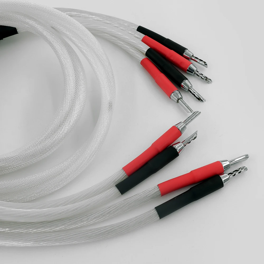 Новинка одна пара 5 дюймовых кабелей nocc (99.997%) обновленный высококлассный кабель