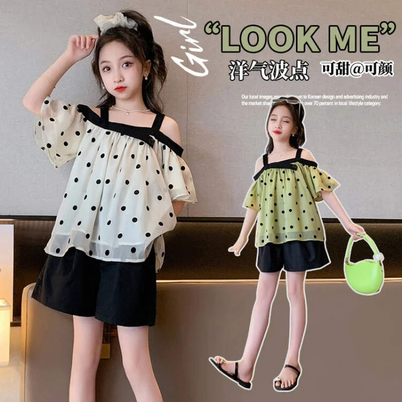 

Girl Summer Clothes Suit Fashion College Style Suit Girls Outfit Sets Free Delivery 4-16years NEW Korean Style Children Clothing