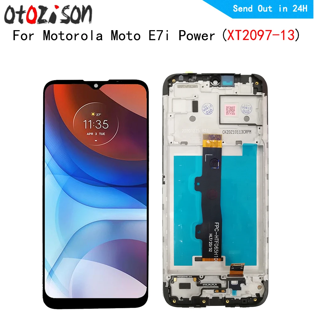 6 51-дюймовый IPS E7iPower дисплей для Motorola Moto E7i Power XT2097-13 ЖК-экран сенсорная панель