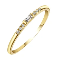 fashion exquisite golden thin zircon womens engagement rings elegant temperament wedding bridesmaid gift jewelry