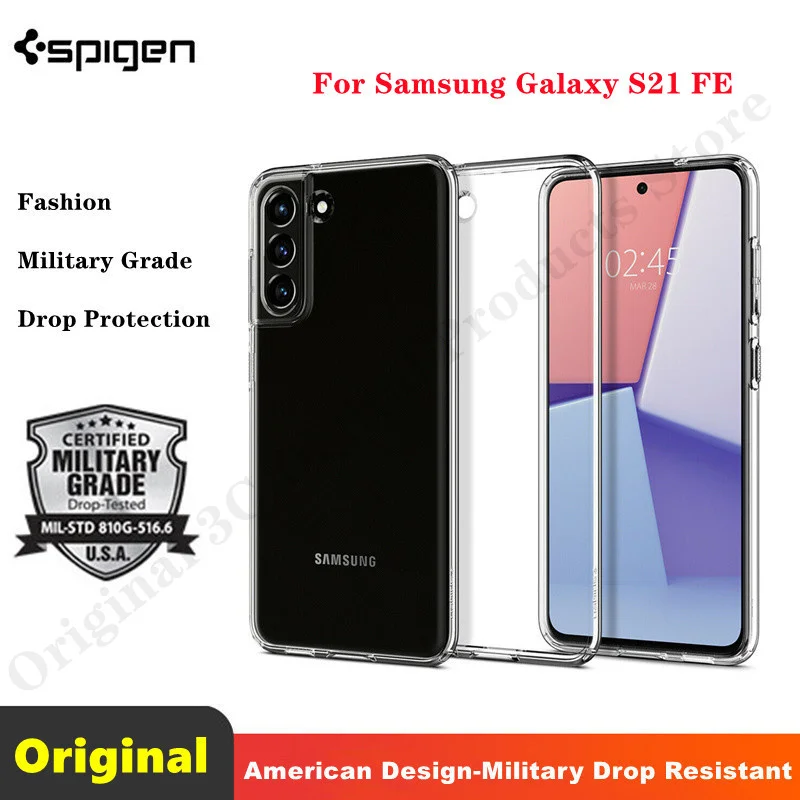 

For Samsung Galaxy S21 FE Case | Spigen [ Liquid Crystal ] Shockproof Slim Cover