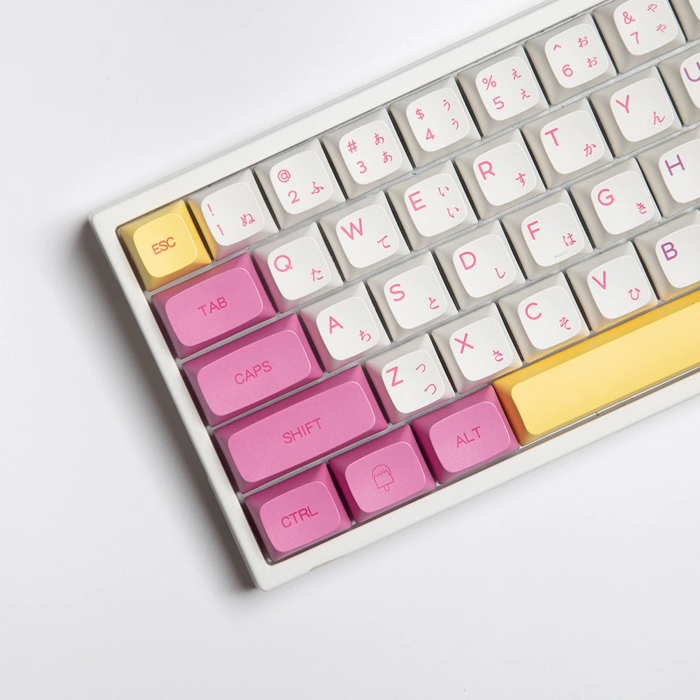 

136 Keys Ice Cream Keycaps XDA Profile PBT Keycap Minimalist Personalized Key Cap For Cherry MX Switch Mechanical Keyboard
