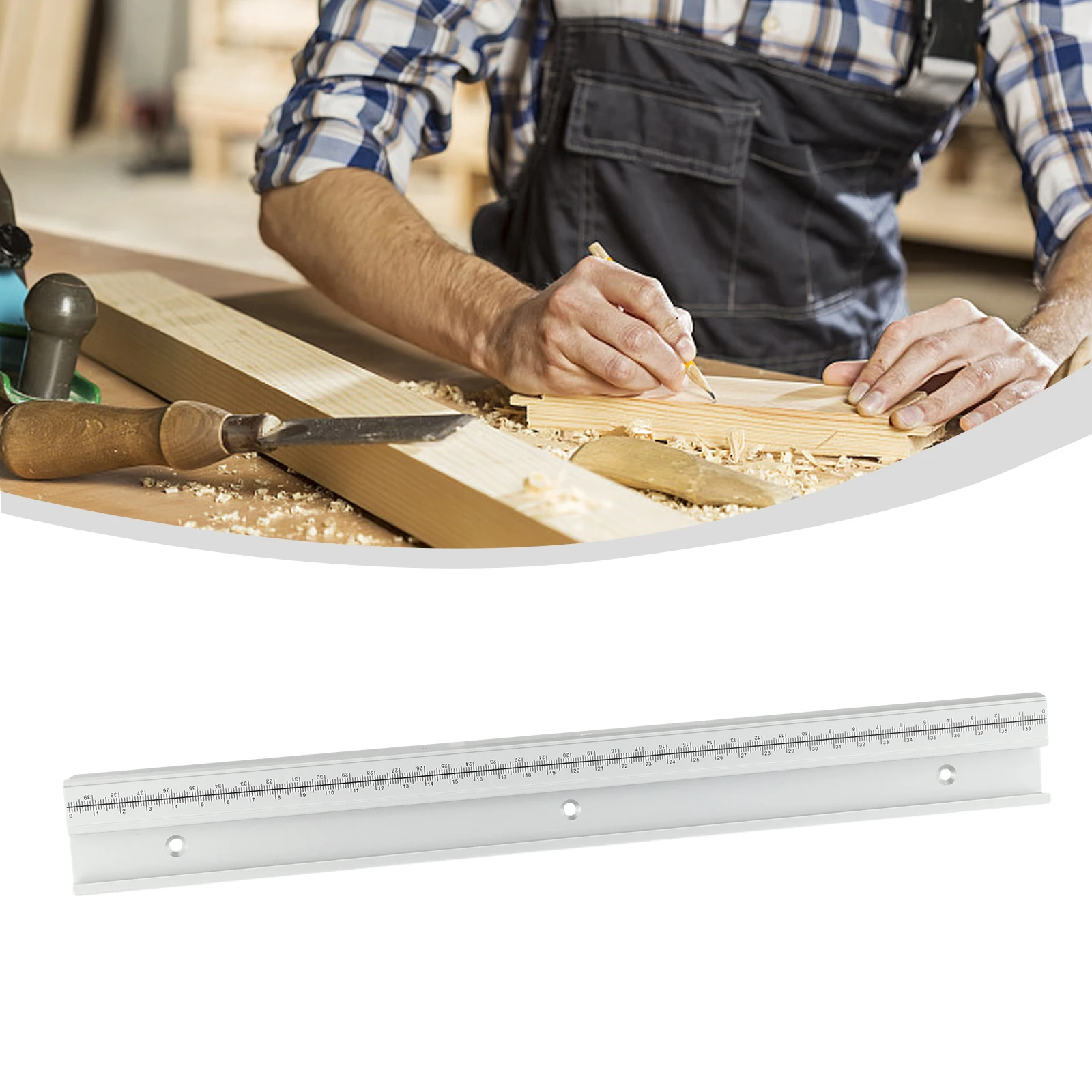 1 шт. Т-образная направляющая из алюминиевого сплава 45 типа со шкалой торцовая 30-60