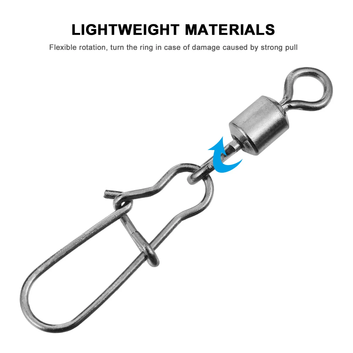 

100 Pcs Eight Figure Ring Connector Fishing Rotary Tool Accessories Sea fishing Accessory