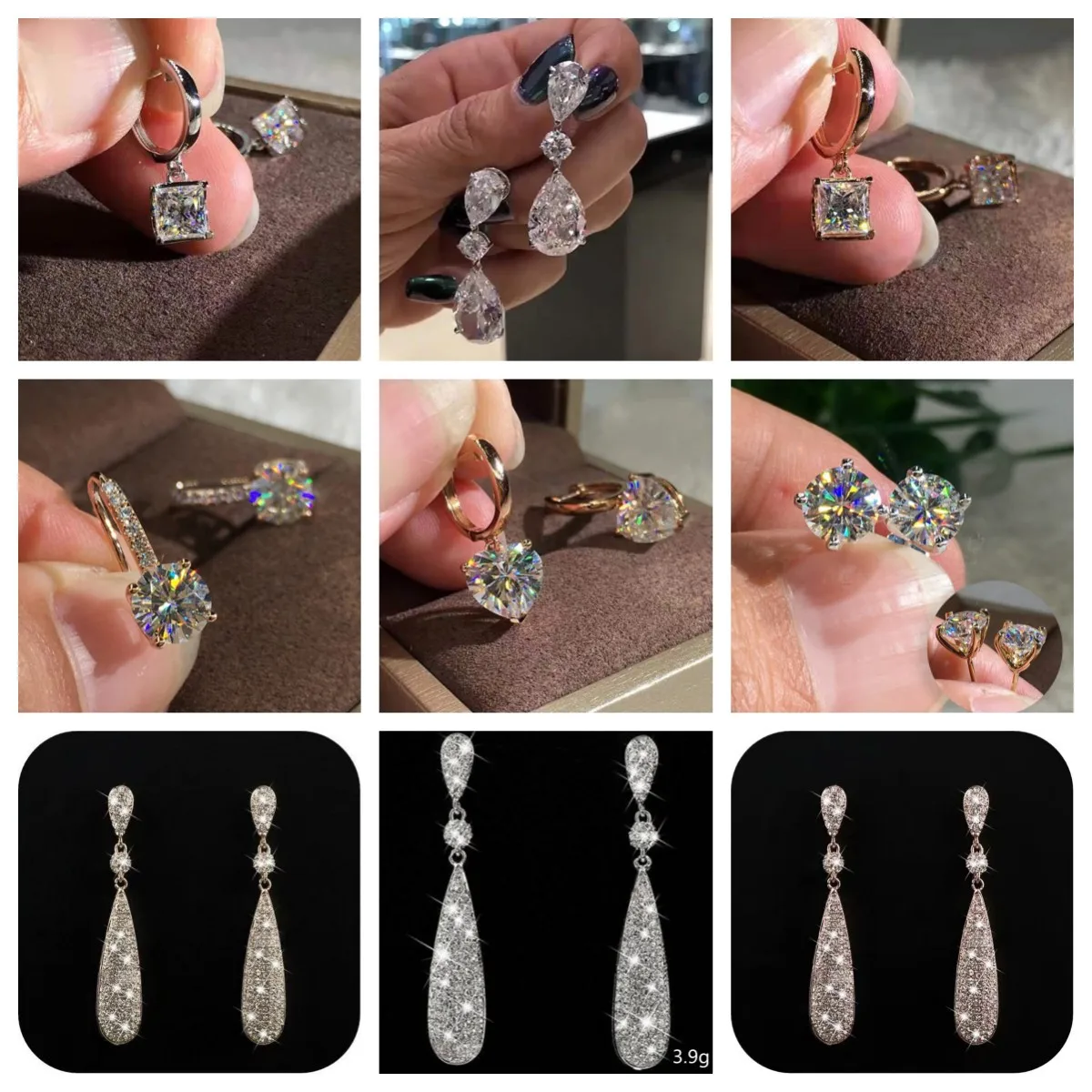 

Vintage Exquisite Stud Earrings Women Multiple Mini Flower Feather Earings Plant Ear Piercing Jewelry Bohemia Design Gift
