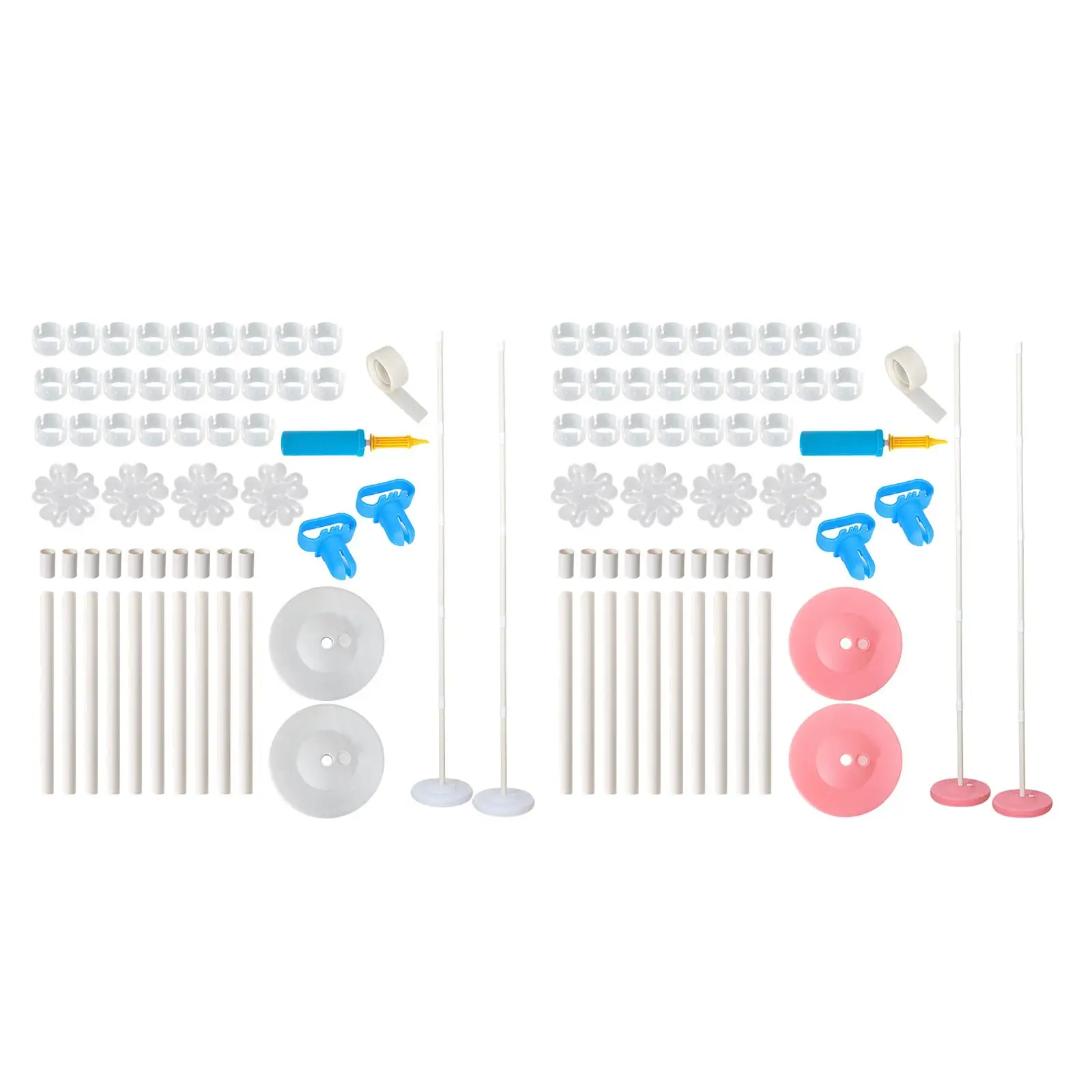 

Balloon Column Stand Kit Base Stand 25 Balloon Rings for Wedding Christmas