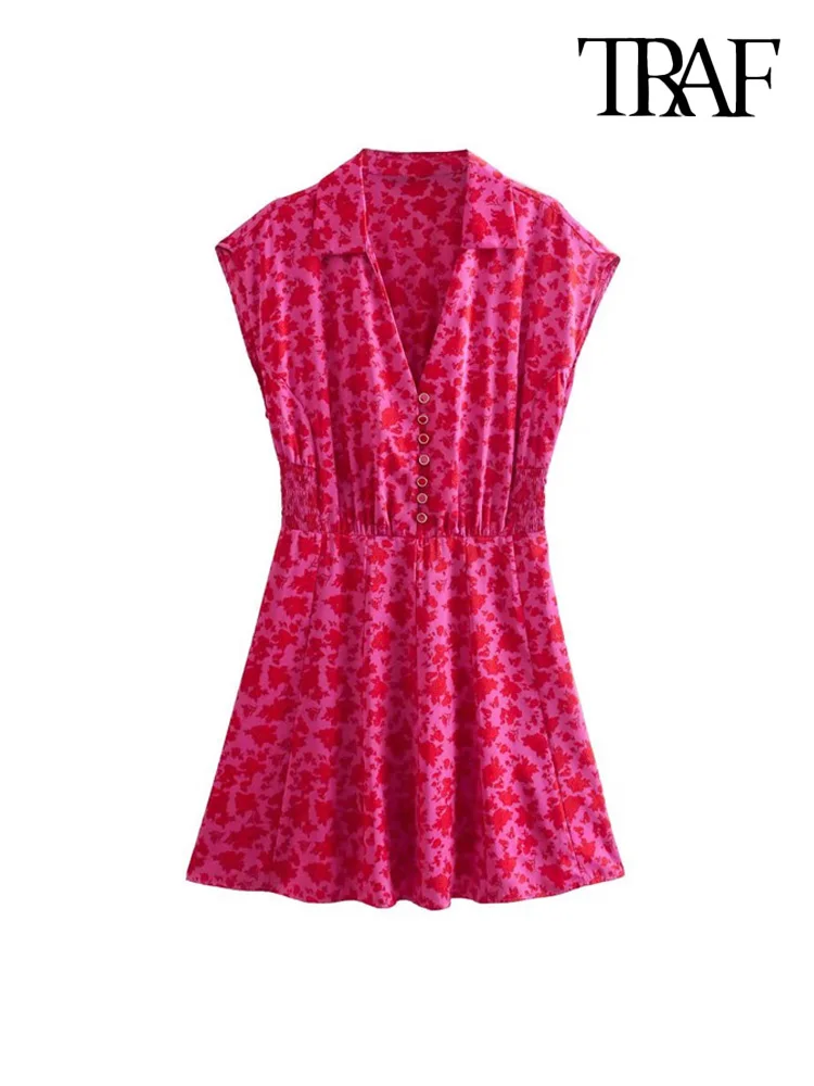 

Платье-мини атласное на пуговицах спереди, с поясом на резинке