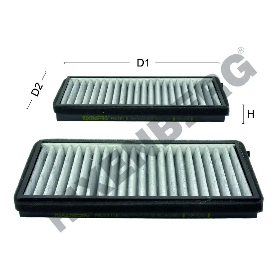 

CABIN FILTER FILTER FOR SSANGYONG REXTON / RODIUS 2.7XDI - 2.9DI - 3.2 (2002) CARBONIDE