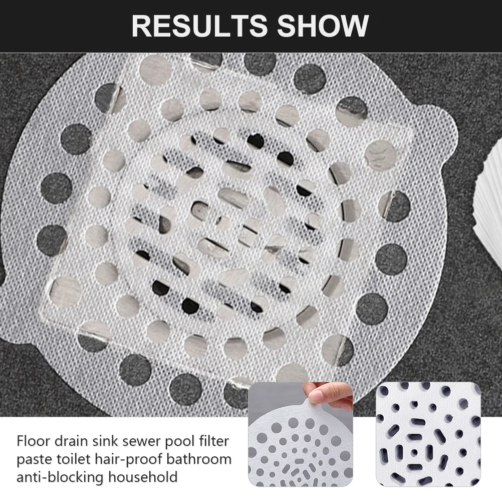 20 шт. сетчатый фильтр для раковины сливные наклейки волос ванная комната