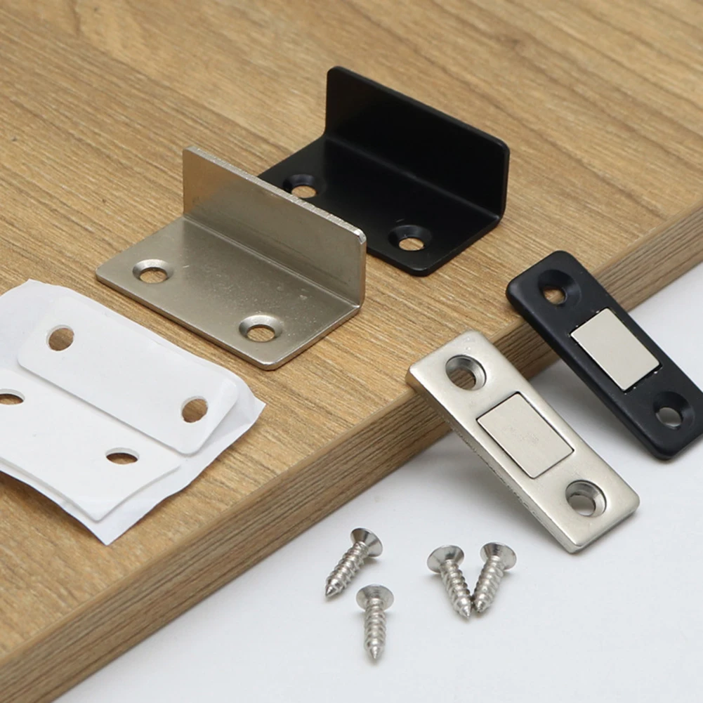 Фиксаторы шкафа без удара сильный магнитный L-образный ограничитель раздвижной