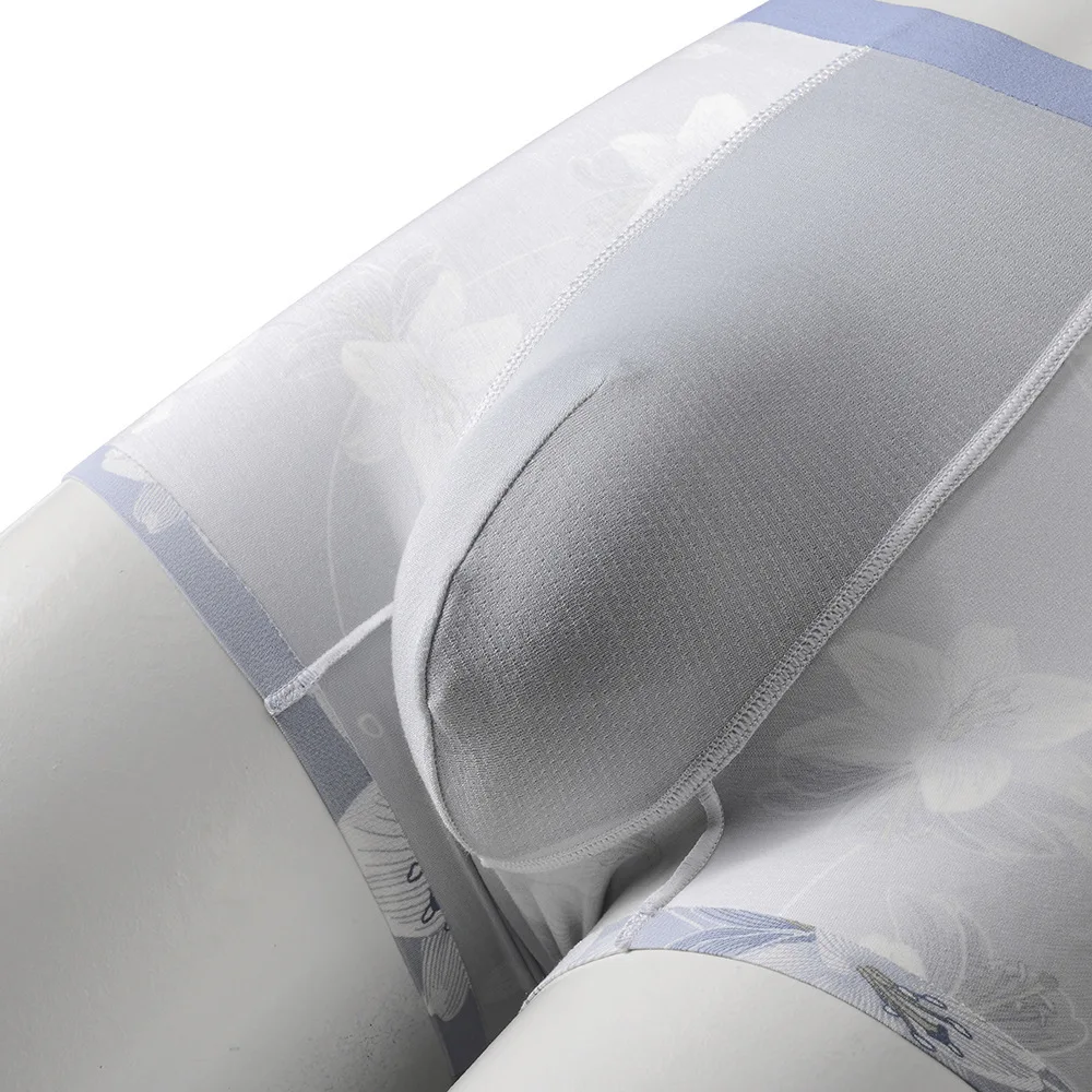 20PCS Breathable Modal Men's Boxers Four Seasons Universal Skin-friendly Male's Boxer Shorts Mid-waist Printed Underwears Pants