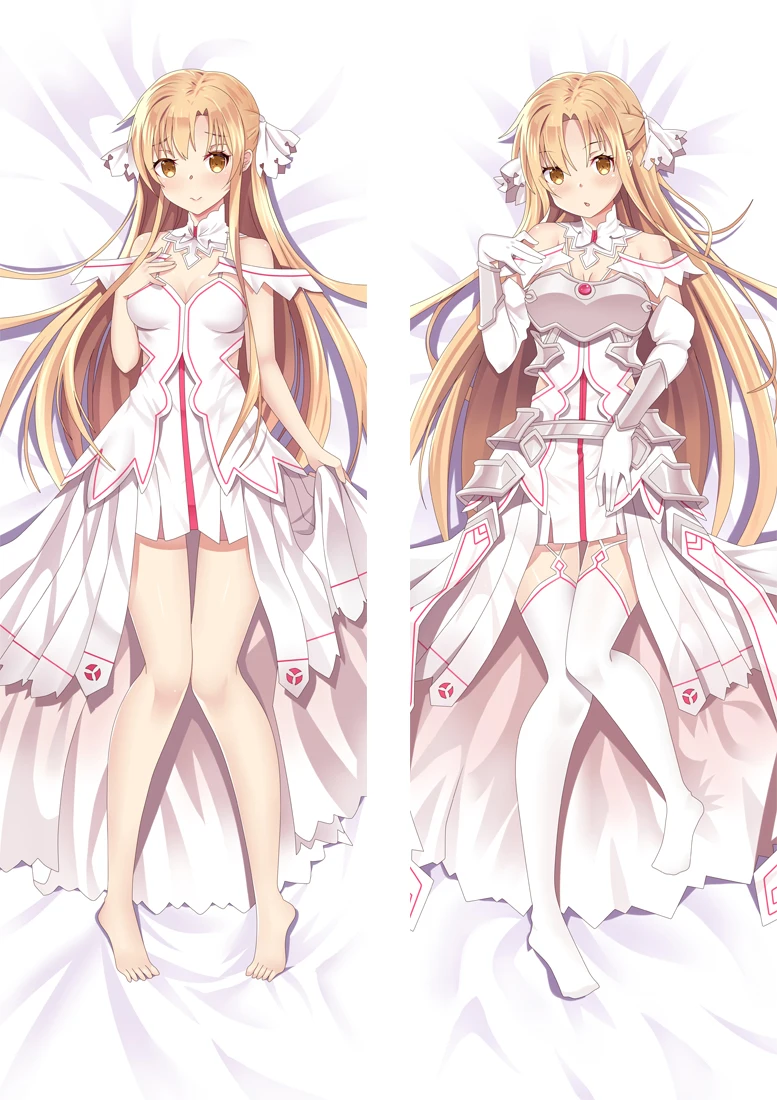 50x180 см аниме меч искусство онлайн Yuuki Asuna Kirigaya Kazuto Yui Косплей Rem Emilia Ram Cat Подушка