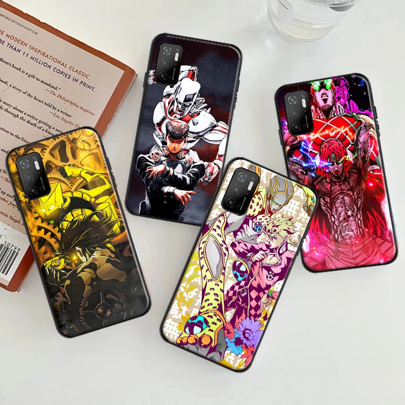 

2022JOJO’S BIZARRE ADVENTURE OVER HEAVEN Phone Case For Xiaomi POCO F3 GT X3 Pro X3 GT M3 M3 Pro X3 X3 NFC Silcone Black Cover
