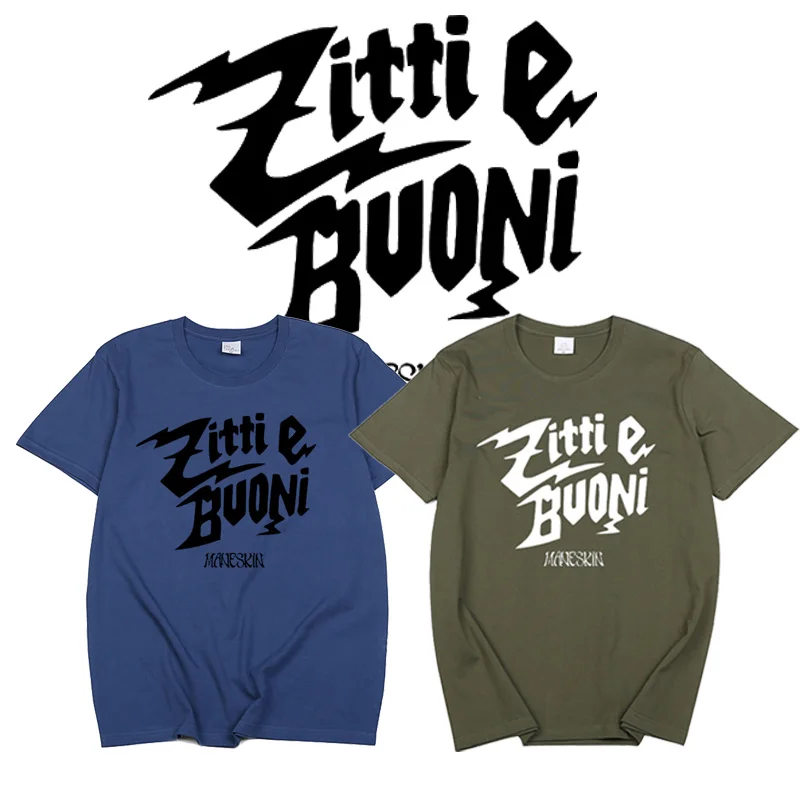 

Maneskin T Shirt Rock Band Hip Hop Fashion Man Tops Summer New Style Harajuku Hipster Short-sleev Women Hombre Unisex Camisetas