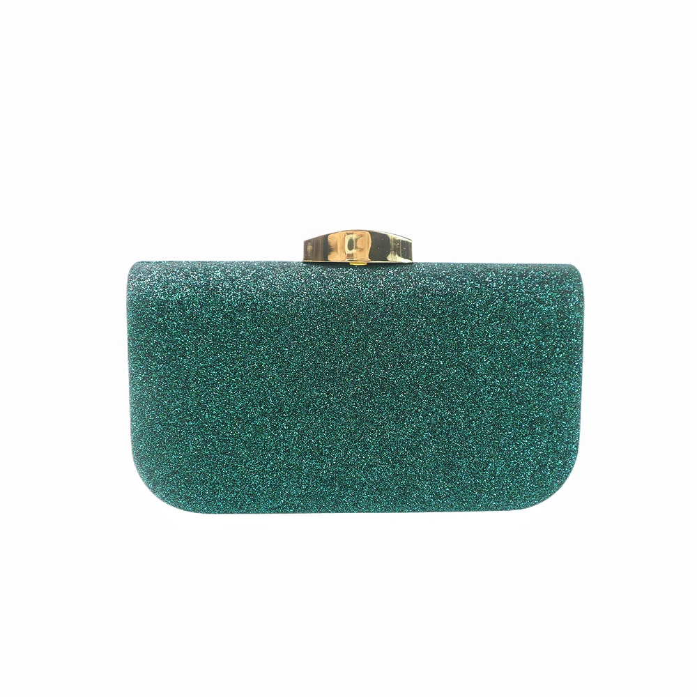 Сандалии для свадебной вечеринки с зелеными цветами 2022 блестящий кошелек клатч