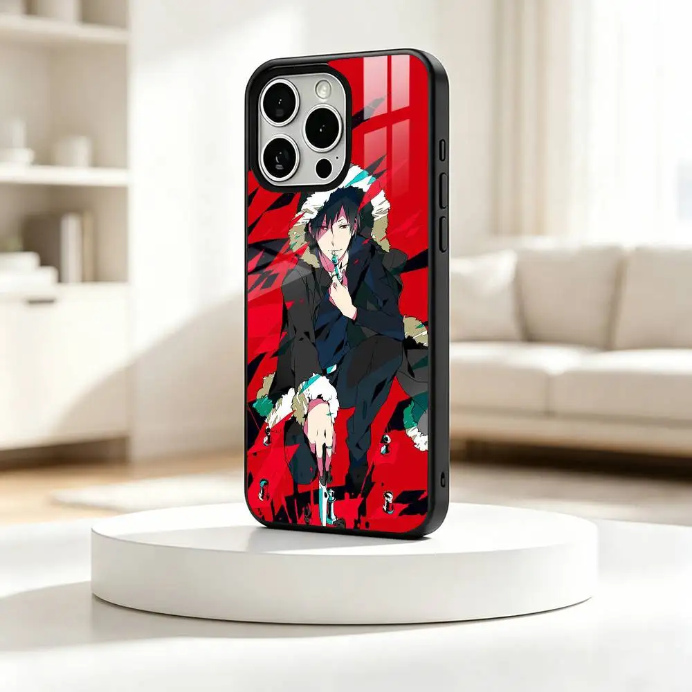 Фото Чехол для телефона с аниме-дизайном DuRaRaRa для iPhone 17, 16, 15, 14, 13, 12, 11 Plus, Pro, с поддержкой магнитной беспроводной зарядки №3