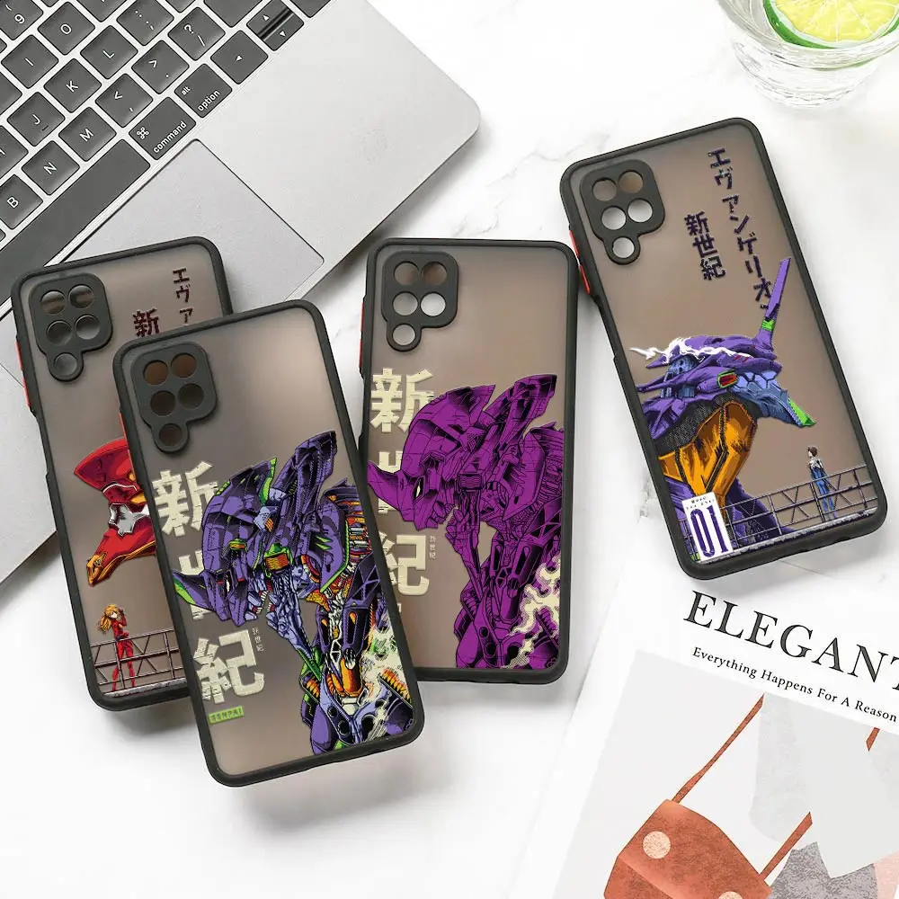 

N-Neons-Anime-Genesis E-E-V-A Coque For Samsung A50 A30S A20 A70 A7 Cover Galaxy Note 20 Ultra M30s M21 M32 M51 Matte Clear Case