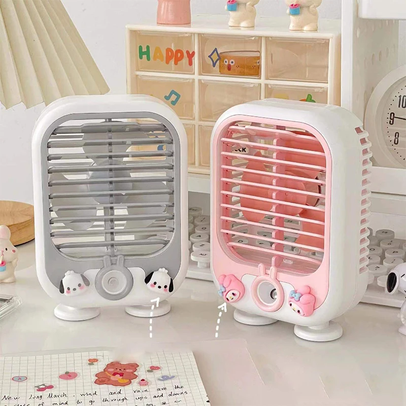 Hydrating Spray Pachacco Summer Kawaii Ins Silent Usb Fan Desktop Ornament