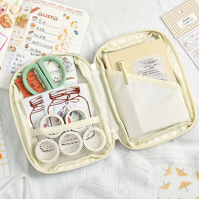 

Чехол для карандашей Grote вместительный, футляр для учеников, симпатичный холщовый чехол из бумаги, чехол для ручек