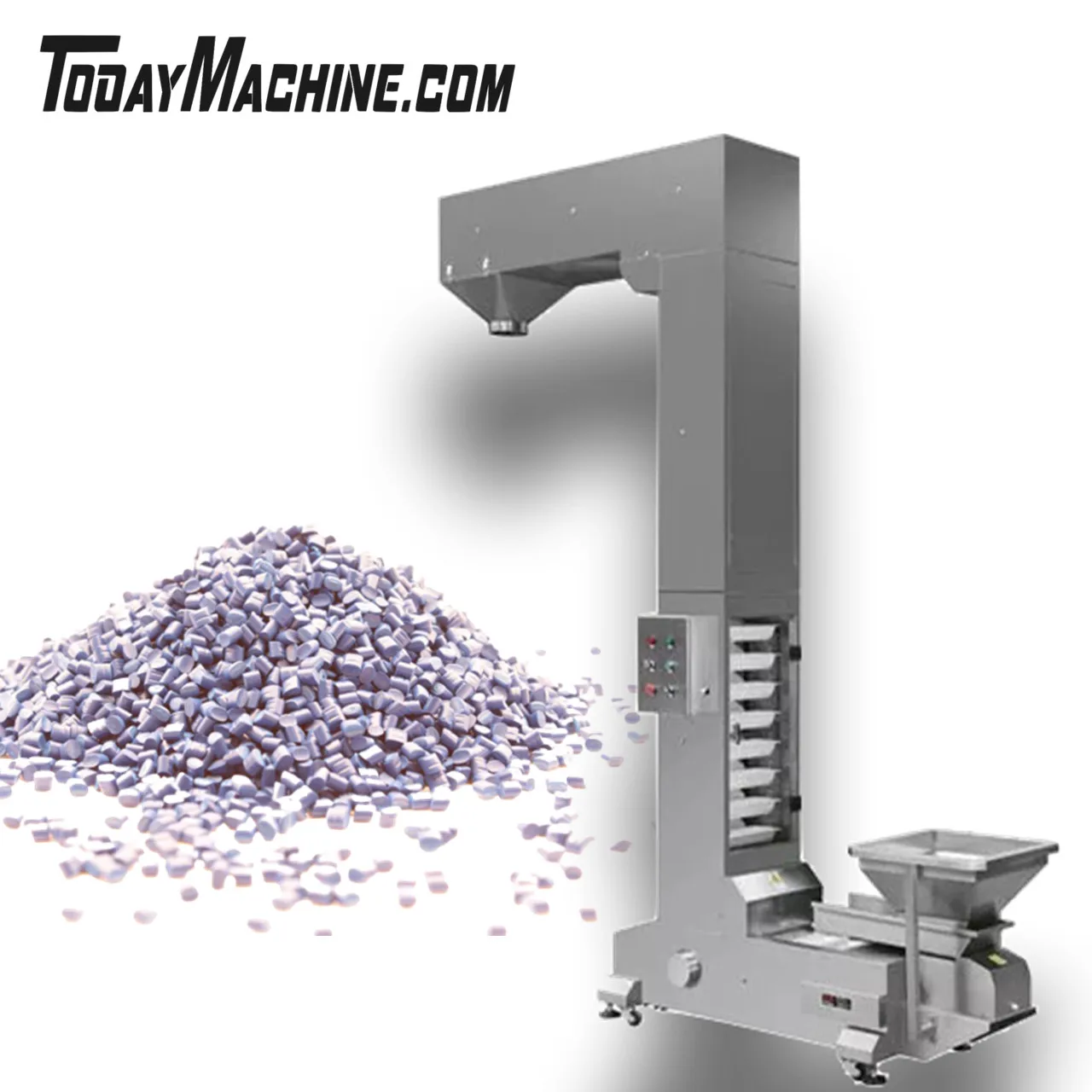 

Full Automatic Biscuits Cashew Nuts Melon Seeds Transport Z Type Bucket Conveyor