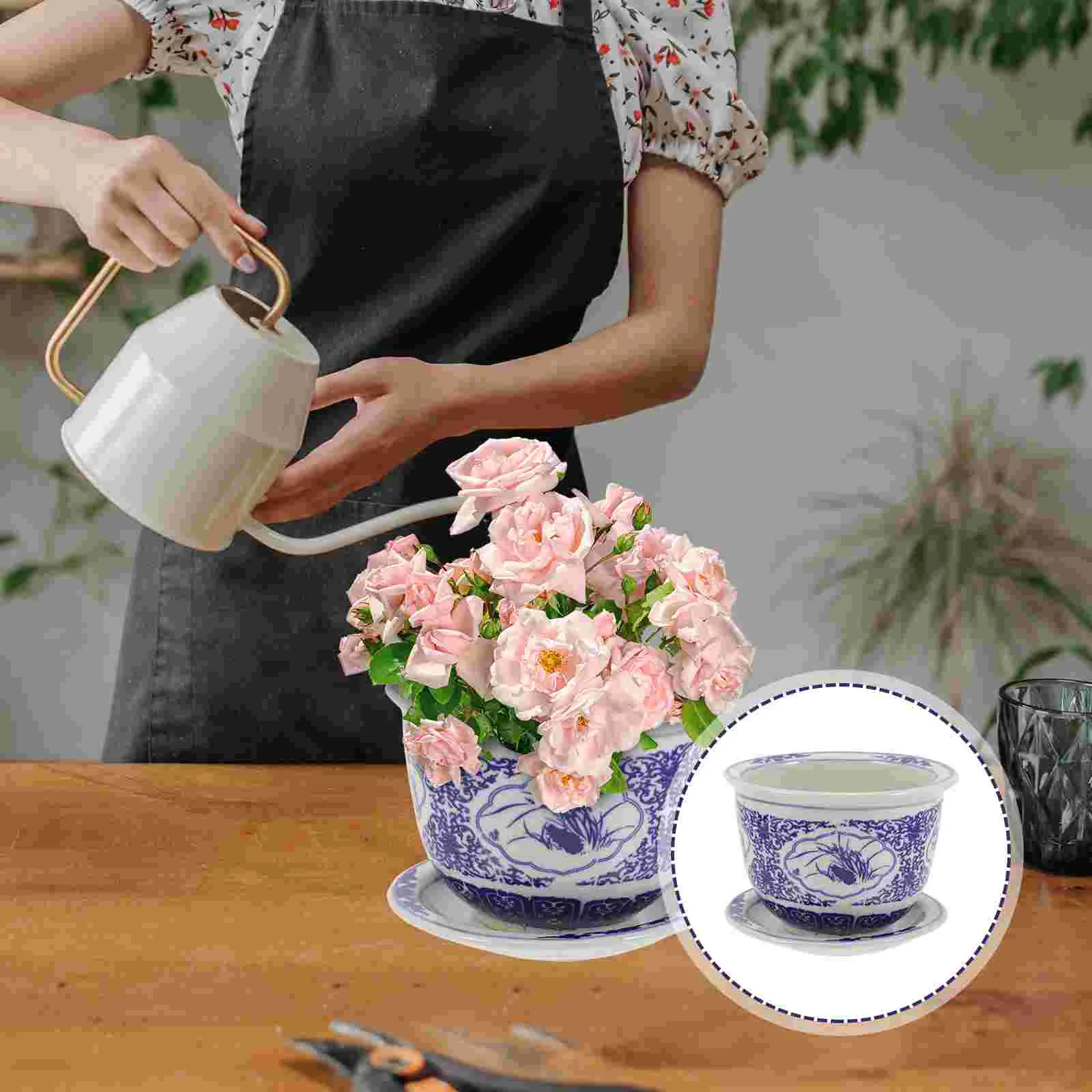 

Керамический цветочный горшок Бонсай инструменты для посадки сада лоток питомник горшки домашние контейнеры держатели Liveair офисное цветоч...