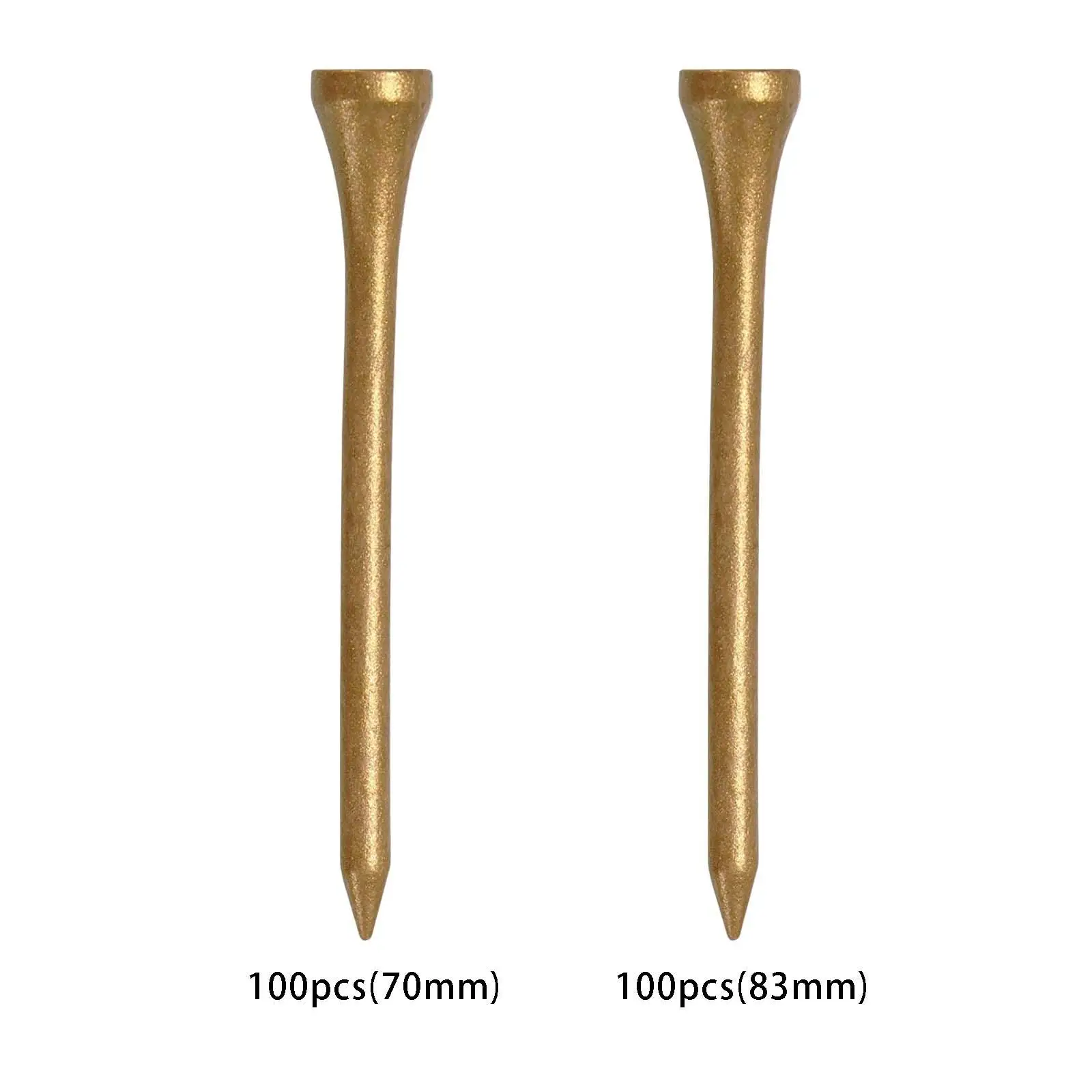

100 Pieces Professional Bamboo Golfing Tees Golf Ball Nail Outdoor exercise