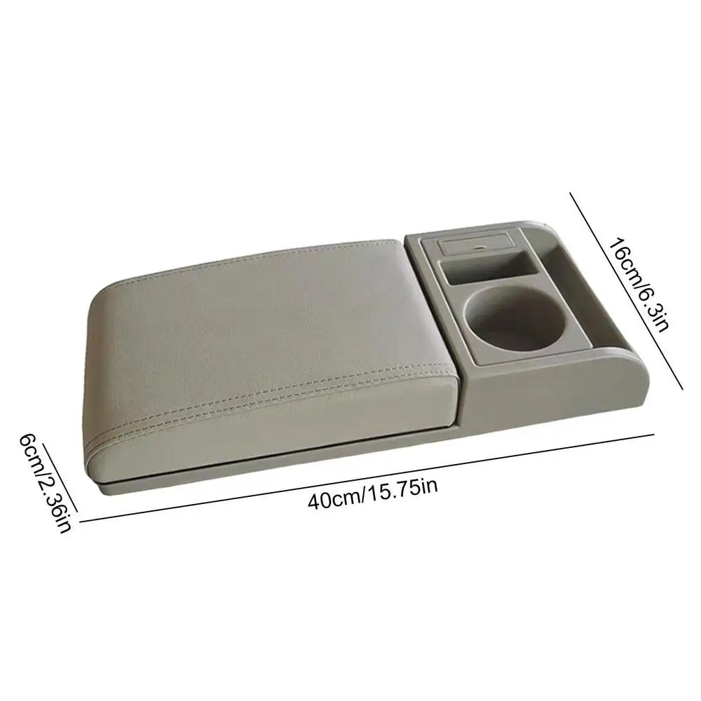

Универсальный подлокотник для грузовых сидений, центральная консоль, автомобильный подлокотник с держателями для чашек, защита для большинства подлокотников автомобиля
