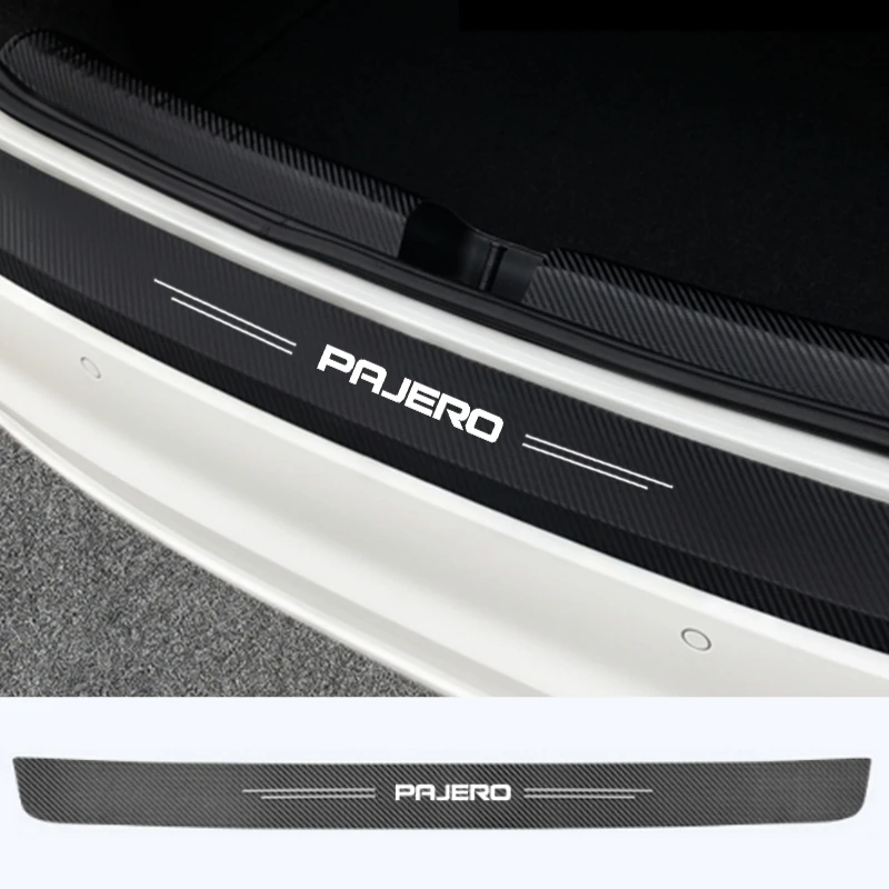 

1PC Carbon Fiber Car Trunk Protective Bumper Threshold Sticker for Mitsubishi Pajero 2 3 4 Lancer 9 ASX L200 Eclipse Outlander