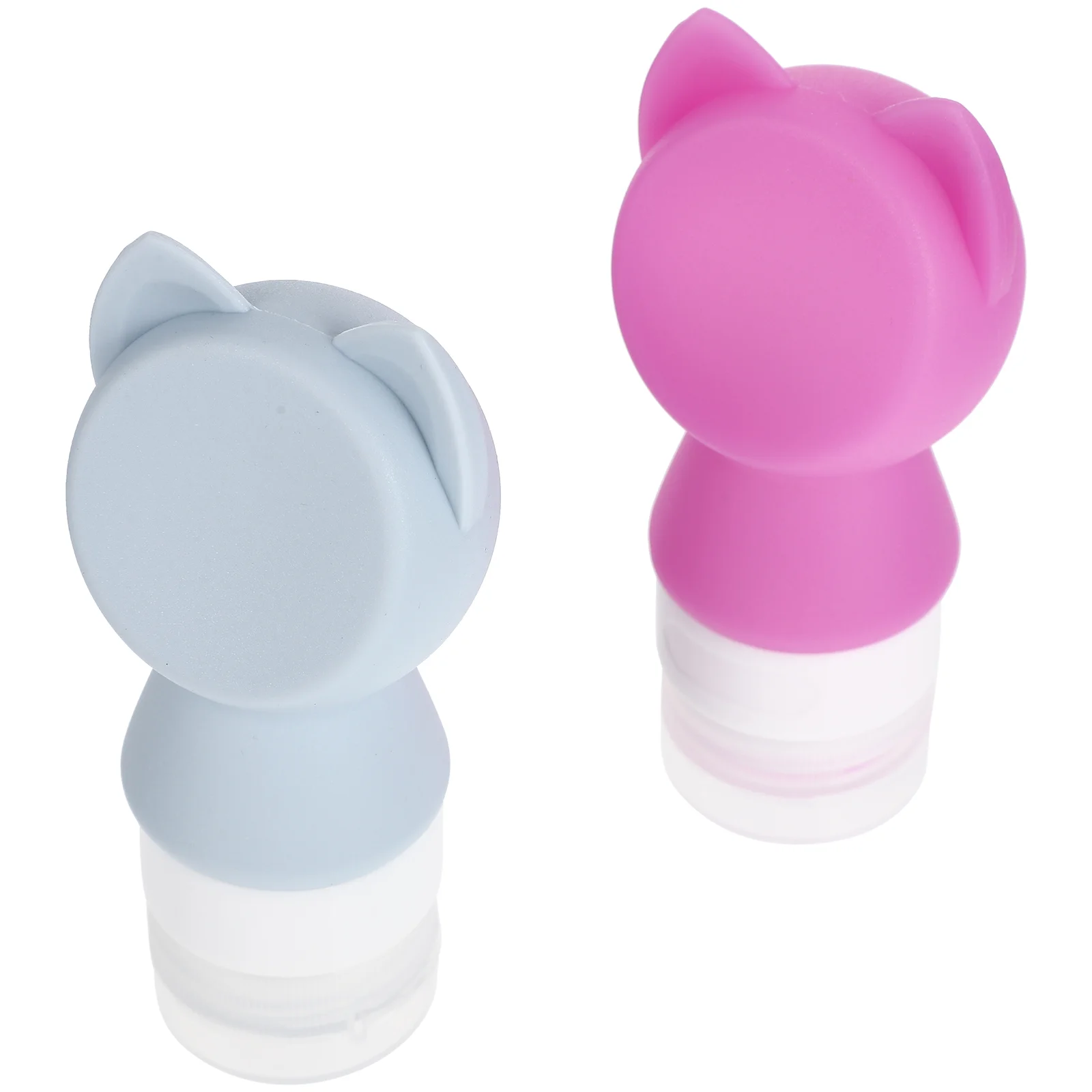 

2 Pcs Toiletry Containers Bottled Portable Bottles Lotion Dispenser Silicone Travel Supplies Refillable Sub