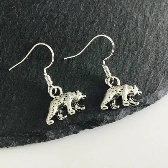 

New Products Hot Selling Fashion Trend Jewelry Creative Design Big Bear Pendant Earring Jewelry