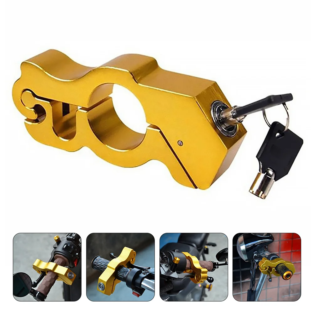 

1 Set Motorcycle Throttle Grip Lock Premium Handlebar Security Lock with Keys