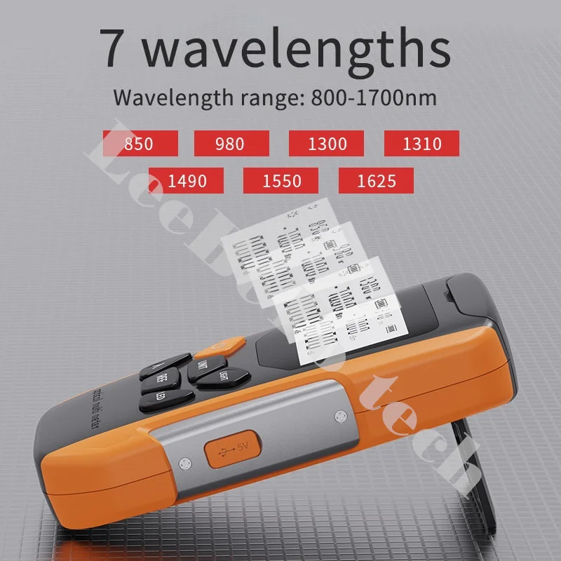 NEW Rechargeable Optical Power Meter Visual Fault Locator  Network Cable Test Lighting Optic Tester VFL with Red Light Laser OPM