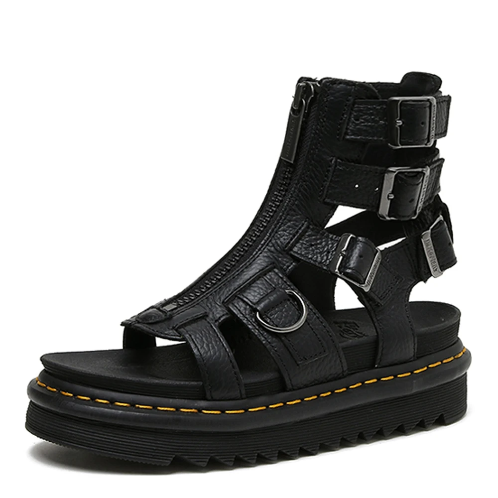 Summer new leather men's and women's Roman sandals men's retro beach leather sandals, fashion handmade leather shoes