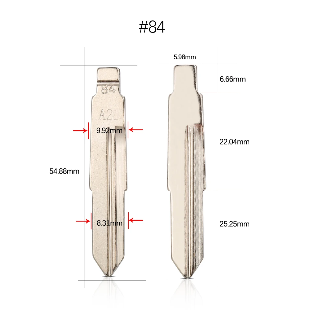 

10 шт. автомобильный флип KD ключ лезвие для Chery A1 A3 A5 E5 Fulwin2 элегантный Tiggo Cowin QQ3 QQ6 A21 M11 #43 44 51 55 59 63 78 84 154 лезвие