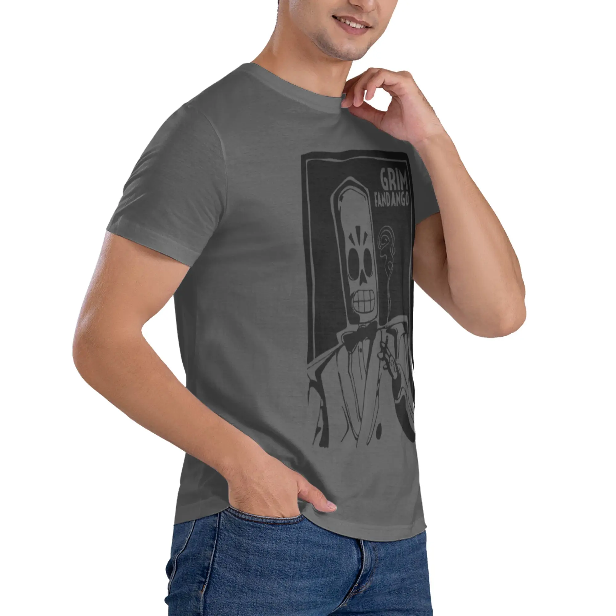 Фото Funny Grim Fandango  Promotion Men's Printed T-Shirt Unisex T shirtBlouses №5