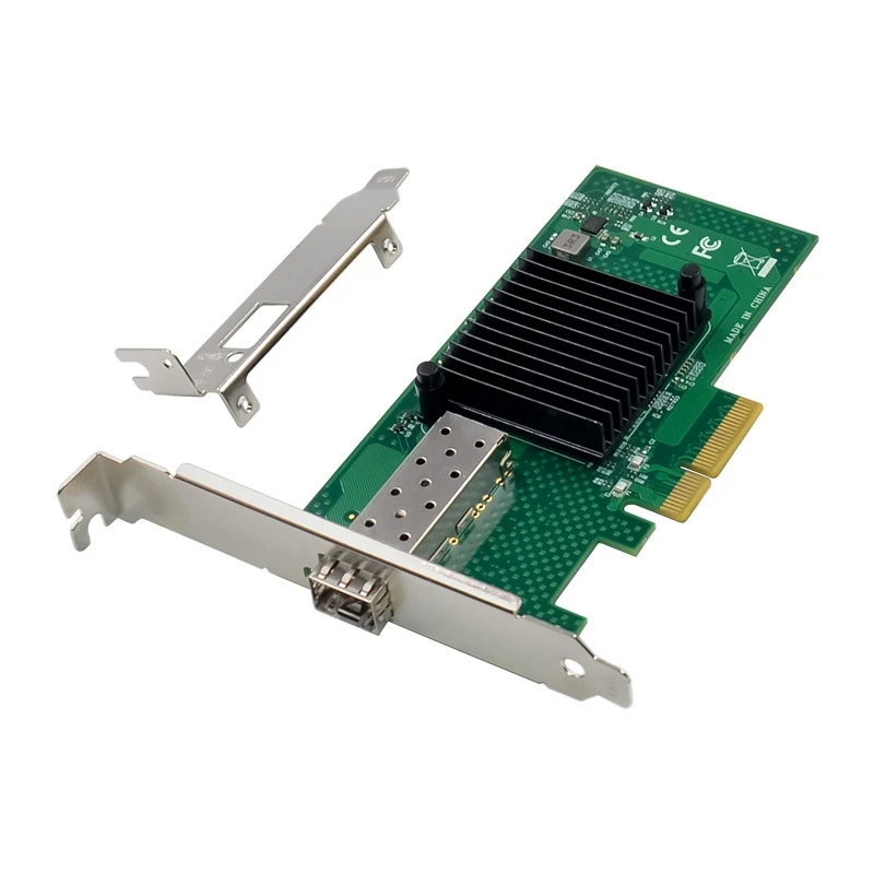 

1 Set 10G SFP+ Server Fiber Optic Network Card 82599EN Chip PCIE X4 Single Optical Port Network Card