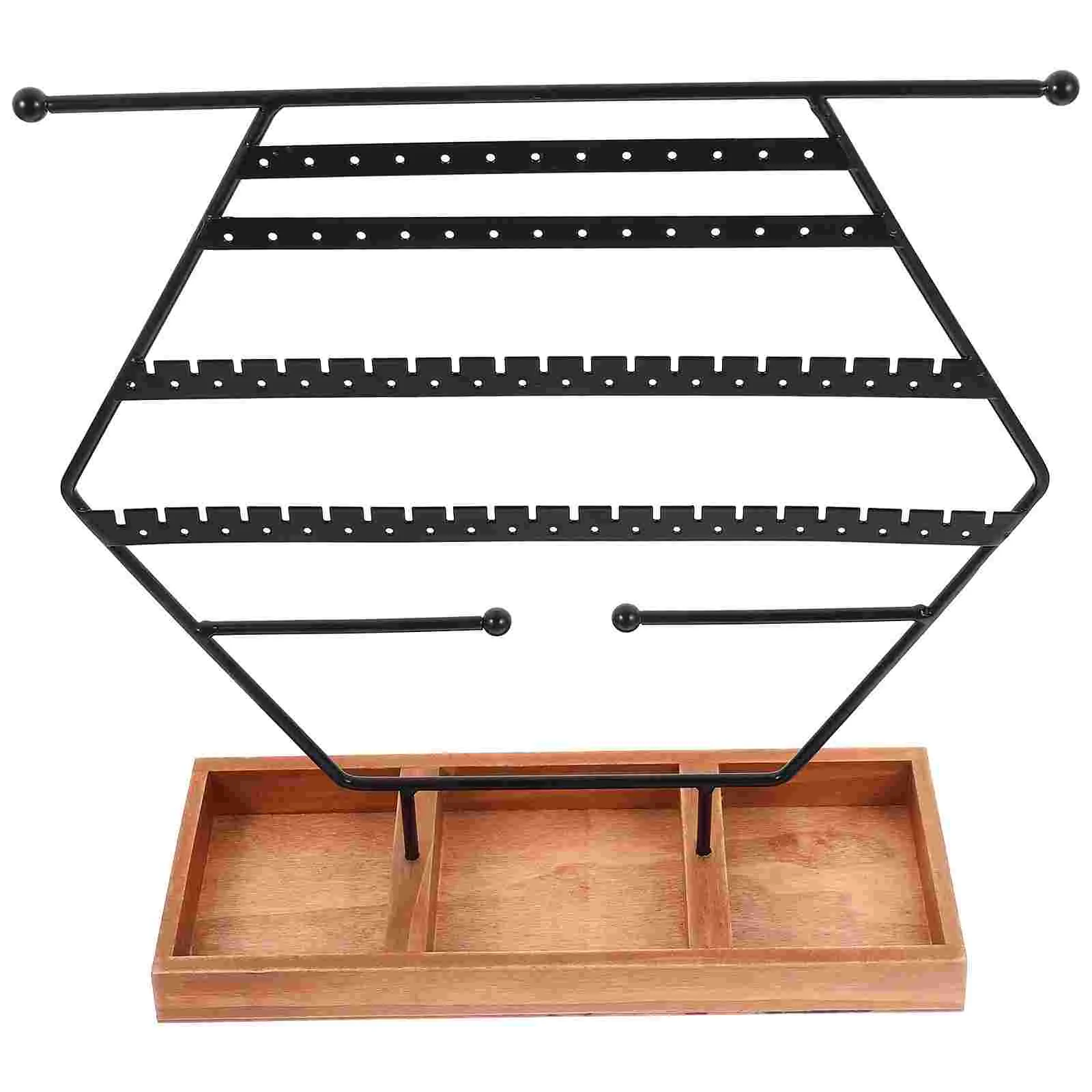 

Jewelry Display Selling Bracelet Necklace Holder Decorate Craft Show Displays Wood Stand Honeycomb