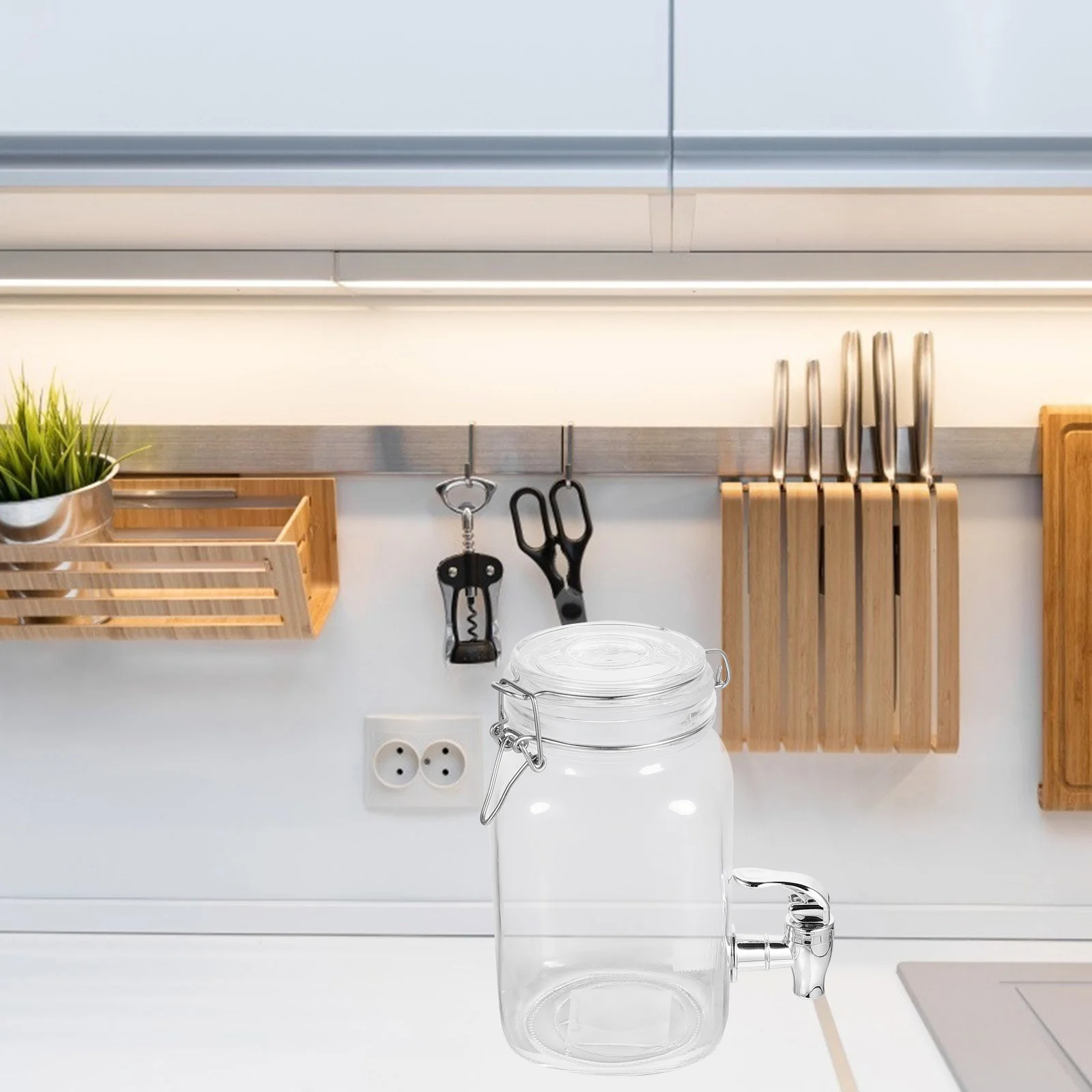 Консервитель для сока холодильник напитков чайник лимонада стеклянная бутылка