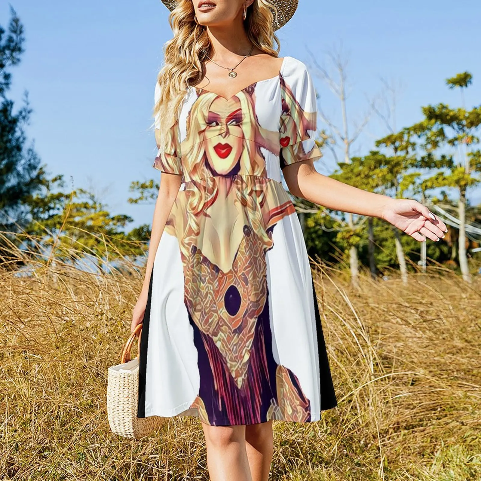 Queen Jinkx Monsoon Платье с короткими рукавами Женское длинное платье Платья для женщин