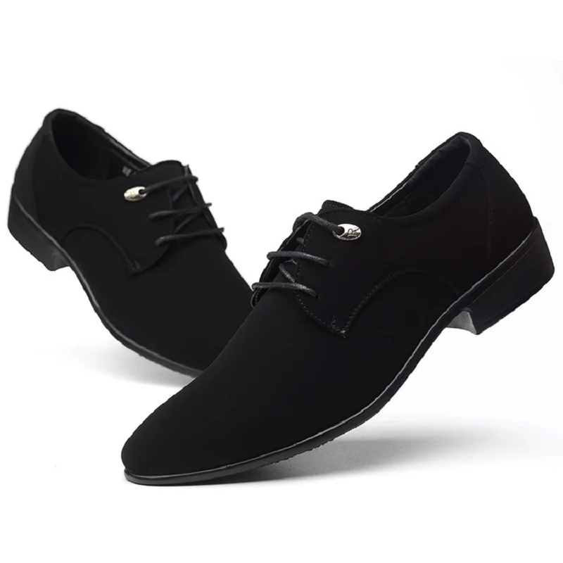 

Oxfords Leather Men's Shoes Lace Up Breathable Formal Office For Man Big Size 38-44 Flats Casual Dress Shoes Men