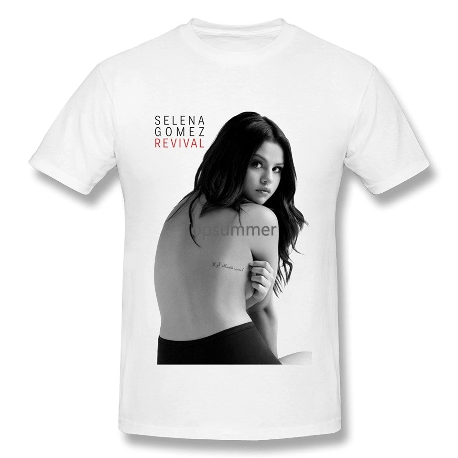 

Men T Shirt Rock Singer Selena Gomez Revival Tour Poster Fashion T Shirt Funny T-Shirt Novelty Tshirt Women
