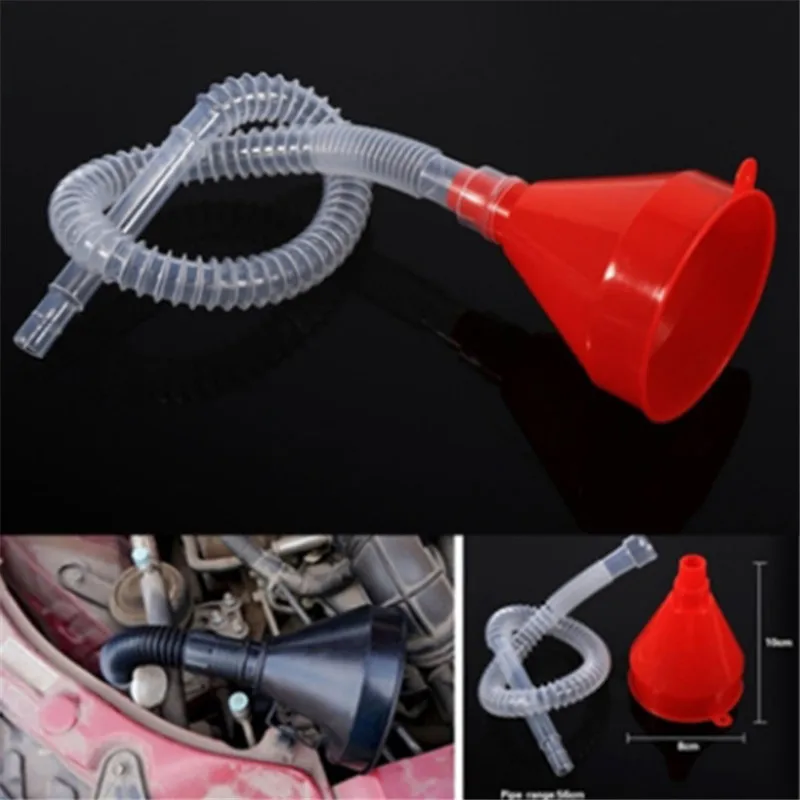 

Car Refueling Funnel Detachable Hose Gasoline Engine Oil Additive Motorcycle Farm Machine Use Convenient Anti-leakage Filler Acc