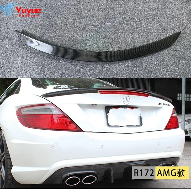 

Carbon Fiber Rear Spoiler Trunk Boot Wing For Benz R172 SLK Class Convertible 2 Door 2012 2013 Car Tuning Parts