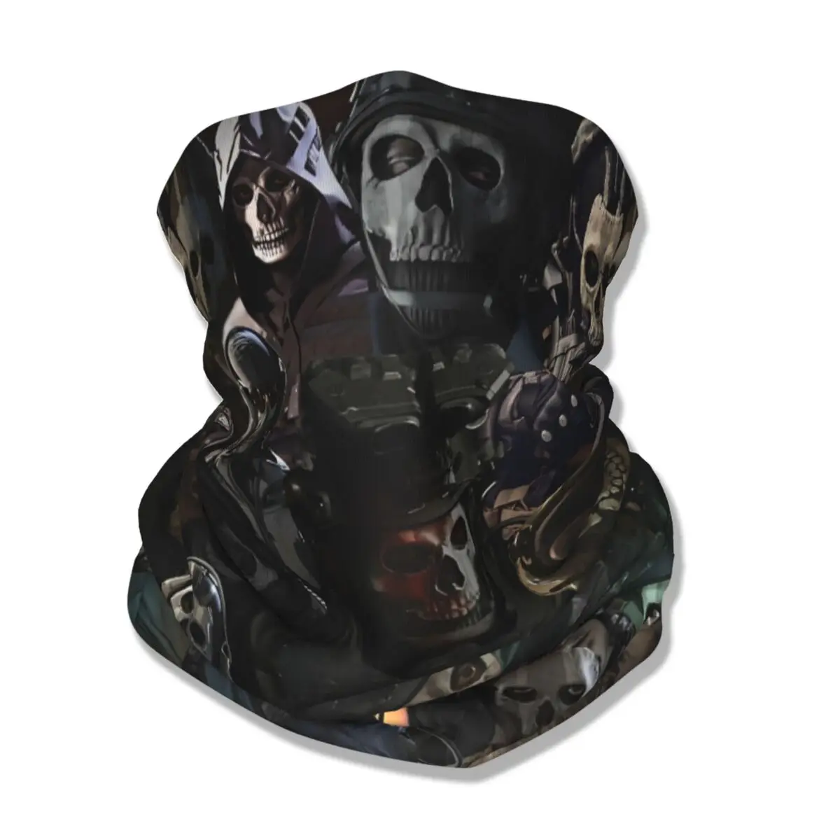 Call Of Dutys Chost COD Game Бандана Шея Гетры Маска с принтом Шарф Теплый головной убор Пеший